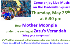 Mother moonpie live music invitation banner