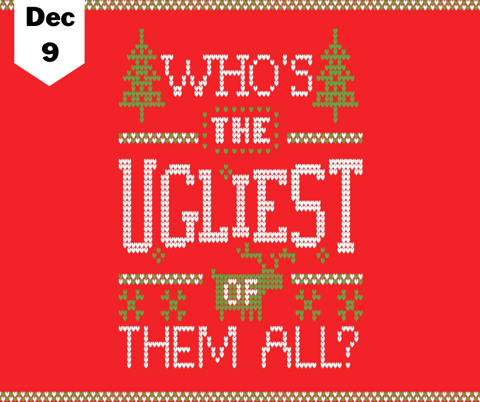 Who is the ugliest them all poster in red color